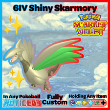 ✨Shiny Skarmory 6IV✨ Pokemon Scarlet & Violet 🚀Fast🚀 Indigo Disk DLC