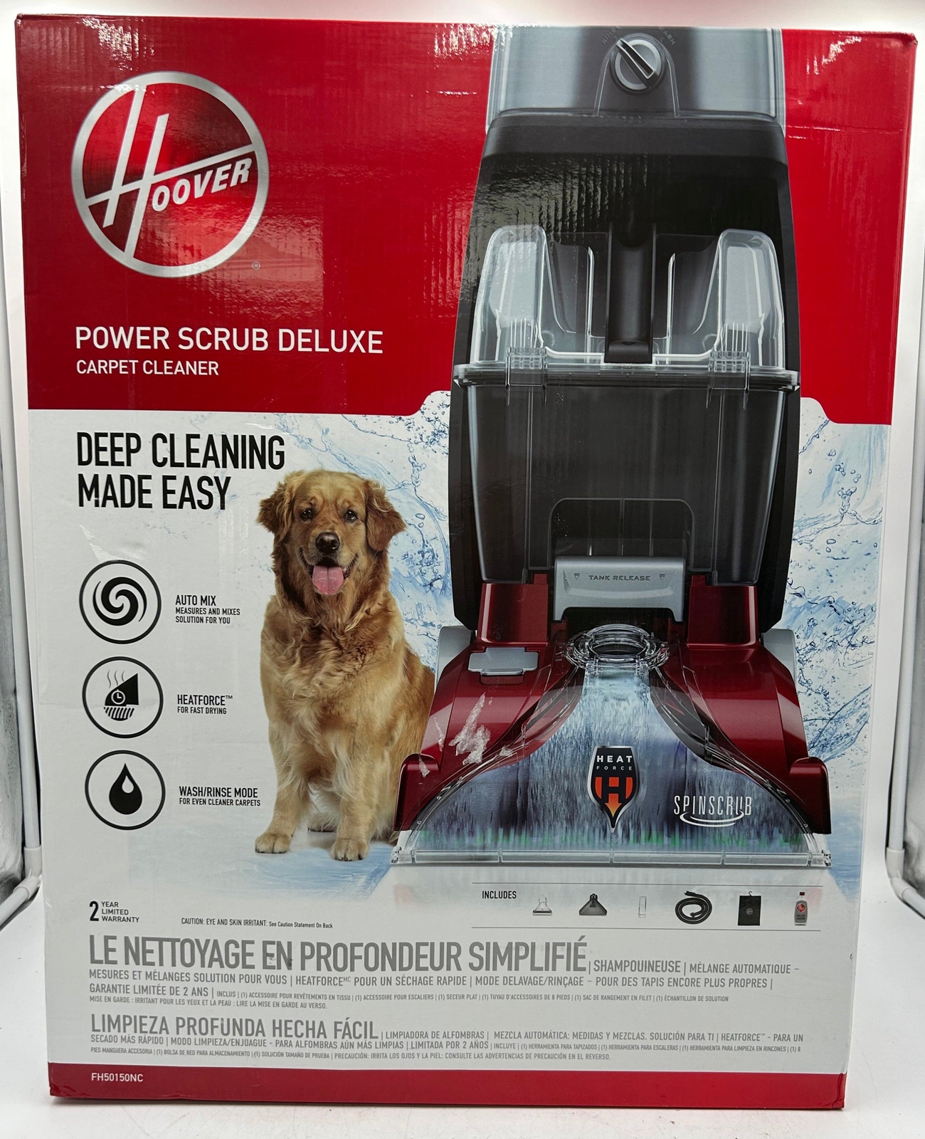 New Hoover Power Scrub Deluxe Carpet Cleaner FH50150NC 744759921536 eBay