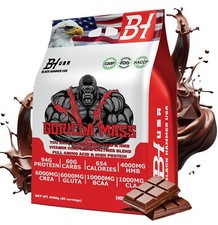 GORILLA Mass Gainer 8KG Cioccolato | Crescita Muscolare, Frullato Proteico | Martello Nero USA