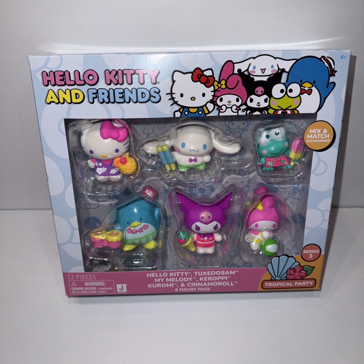 Jazwares Hello Kitty and Friends NEON TROPICAL PARTY Series 3 NEW