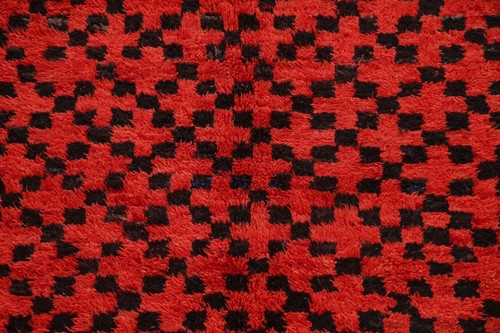 Vegetable Dye Authentic Moroccan Oriental Area Rug Hand-knotted Plush Wool 7'x9' - Picture 4 of 19