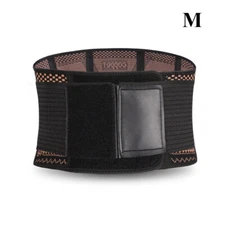 Waist Support Brace Belt Copper Lumbar Lower Back Pain Relief For Men Women