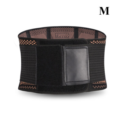 Waist Support Brace Belt Copper Lumbar Lower Back Pain Relief For Men Women US