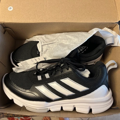 New Adidas Speed Trainer 5 Turf Shoes - Black/White - Size 8 - New In Box