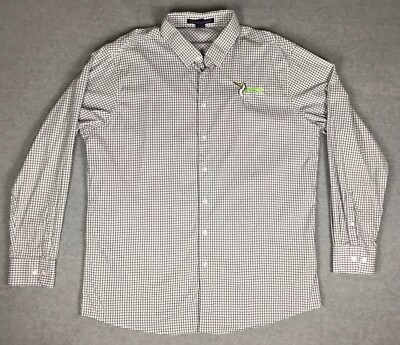 Devon & Jones Heron Home & Outdoor Long Sleeve Button Up Plaid Shirt Mens XL