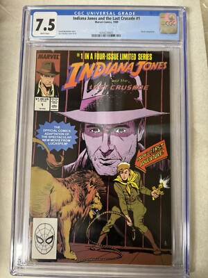 Indiana Jones and the Last Crusade #1 (Marvel Comics October 1989) CGC 7.5
