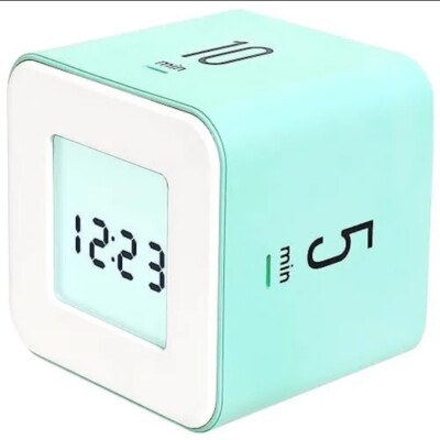  Multi Cube Timer/Rotating Timer, Simple Operation, Clock & Timer (Mint) 