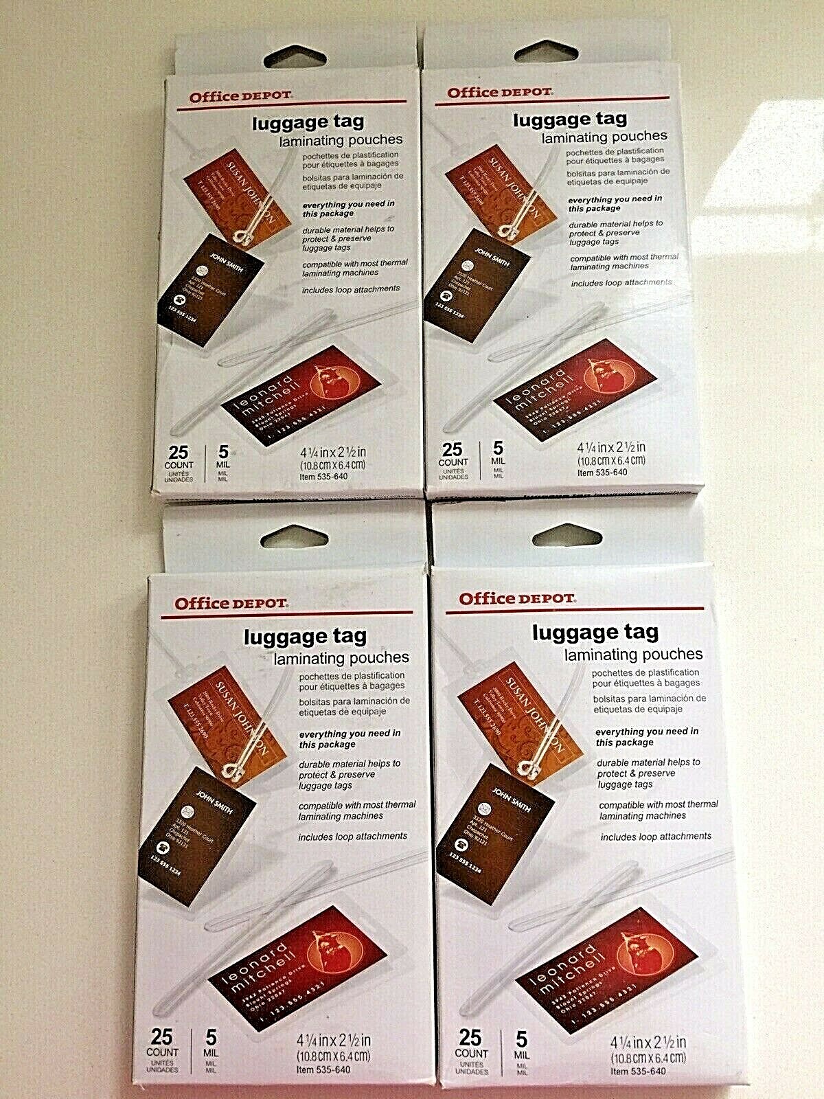 Office Depot 250 Micron 2 X 125 Laminating Pouches A4 100pk For Sale Online Ebay