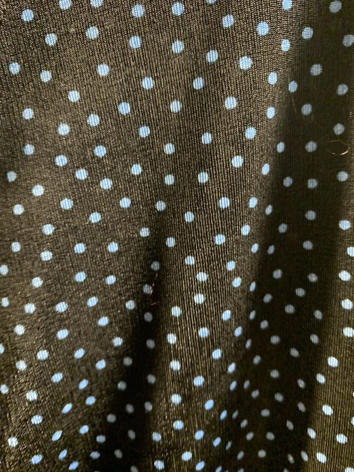 Linda Camisa Blusa Jaclyn Smith Talla Grande 1X Lunares Azules Foto 3 de 4