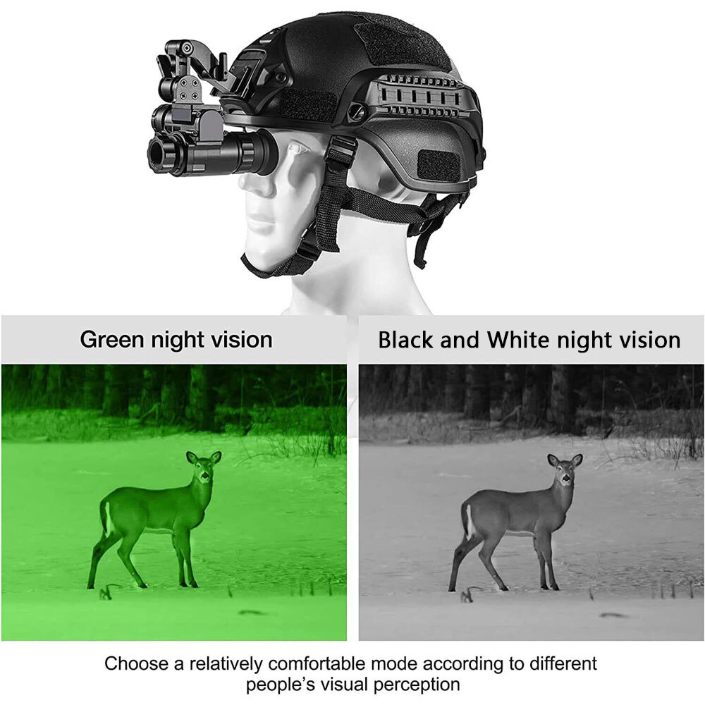 Shooting Glasses M60 Night Vision Monocular 1080P, Helmet Mount