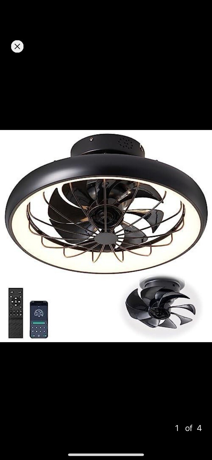 LED Ceiling Fan with Remote Control - Bright and Breezy Comfort-image