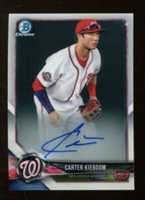Carter Kieboom 2018 Bowman Chrome #BCPA-CK RC Auto Nationals 52782