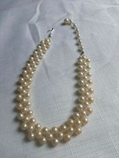 Vintage Faux Pearl Choker - 11 Inches 3" Extension - As Pictured -VM214