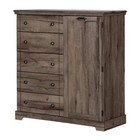 South Shore Furniture Oak Chest of Drawers of Drawers