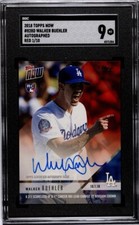 2018 Topps NOW Card #828D RED 1/10 Walker Buehler SGC 9 MT Dodgers RC Auto