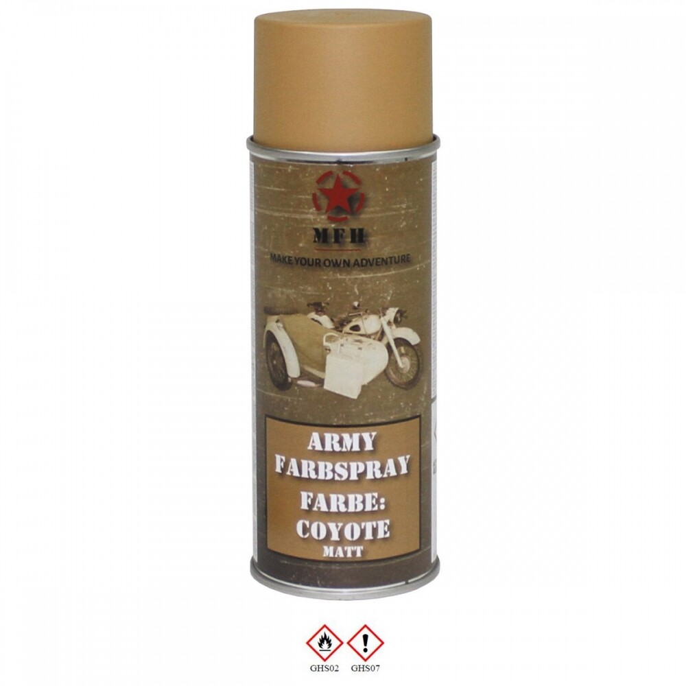 Mfh Farbspray Army Matt 400 Ml Militärlack Militärfarbe Sprühdose Lack