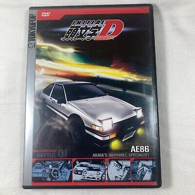 Initial D Battle 1: Akinas Downhill (DVD, 2003) with Card Anime Honda CRX  AE86