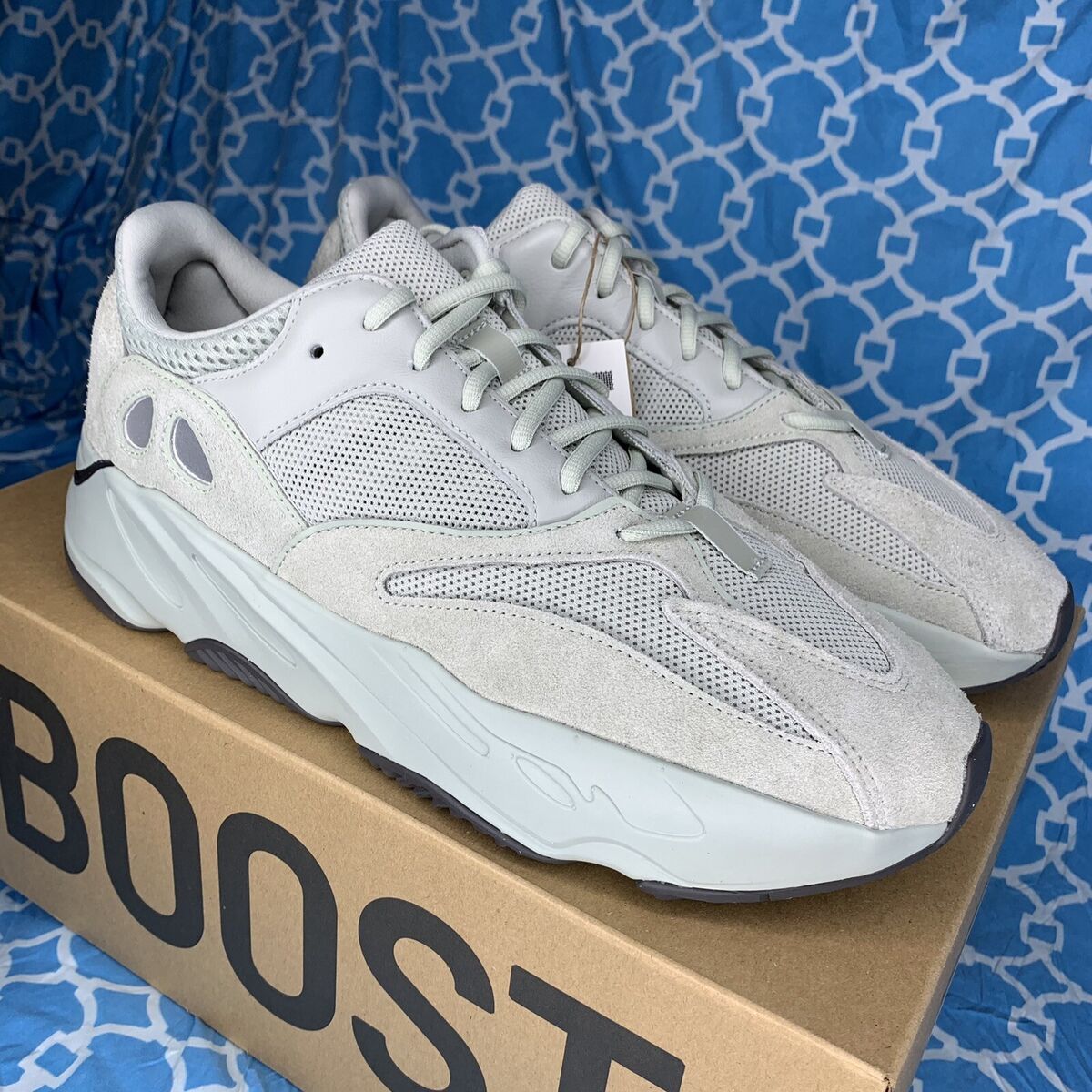 Adidas Men's size 12.5 yeezy boost 700 salt white grey rare Adidas Men's size 12.5 yeezy boost 700 salt white grey rare