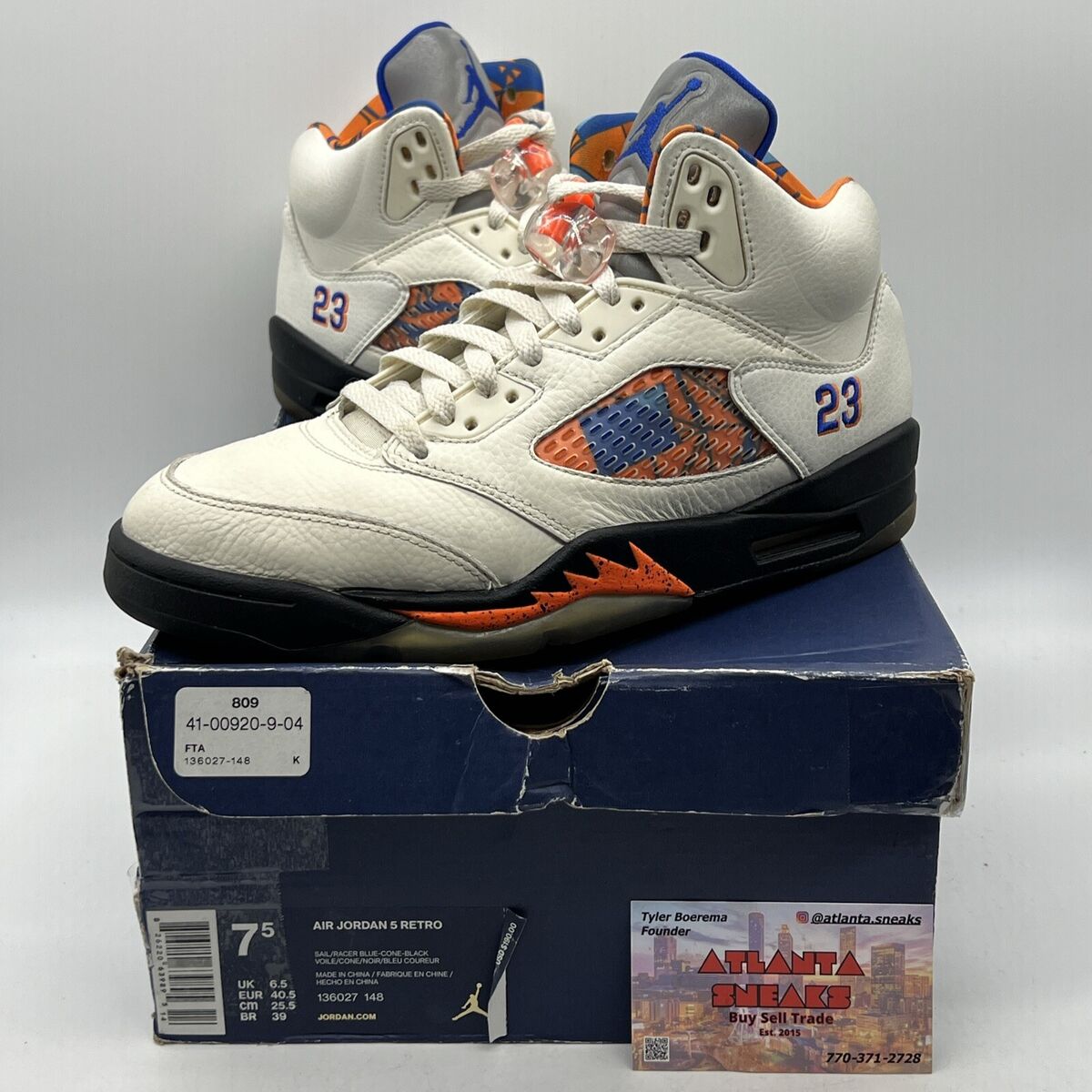 Size 7.5 - Air Jordan 5 Retro International Flight White Size 7.5 - Air Jordan 5 Retro International Flight White