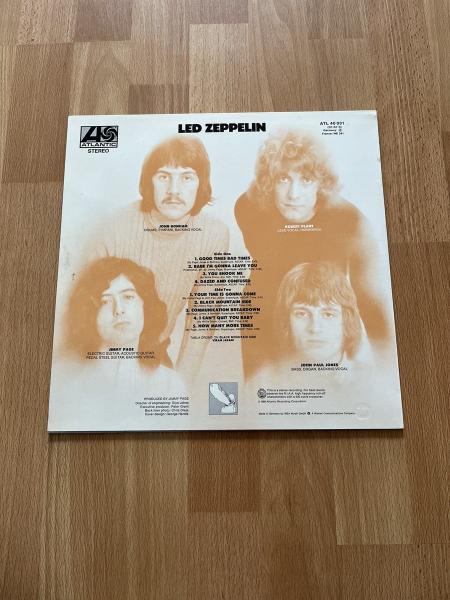 Led Zeppelin Debut Germany ATL 40 031 (SD 8216) | eBay