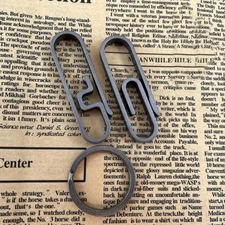 Titanium Alloy EDC Keychain + 32MM Key Ring Portable Waist Belt Hanging Buckle