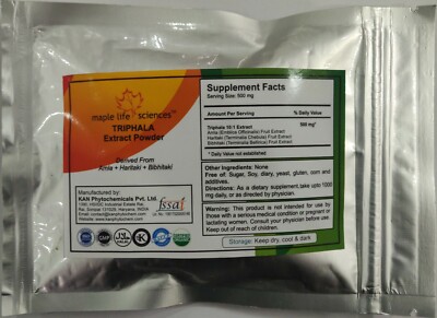 Triphala Extrakt Pulver unterstützt das Verdauungssystem Amla Haritaki Bibhitaki