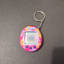Tamagotchi Connection V2 Magenta w/ Yellow Purple Flowers Works