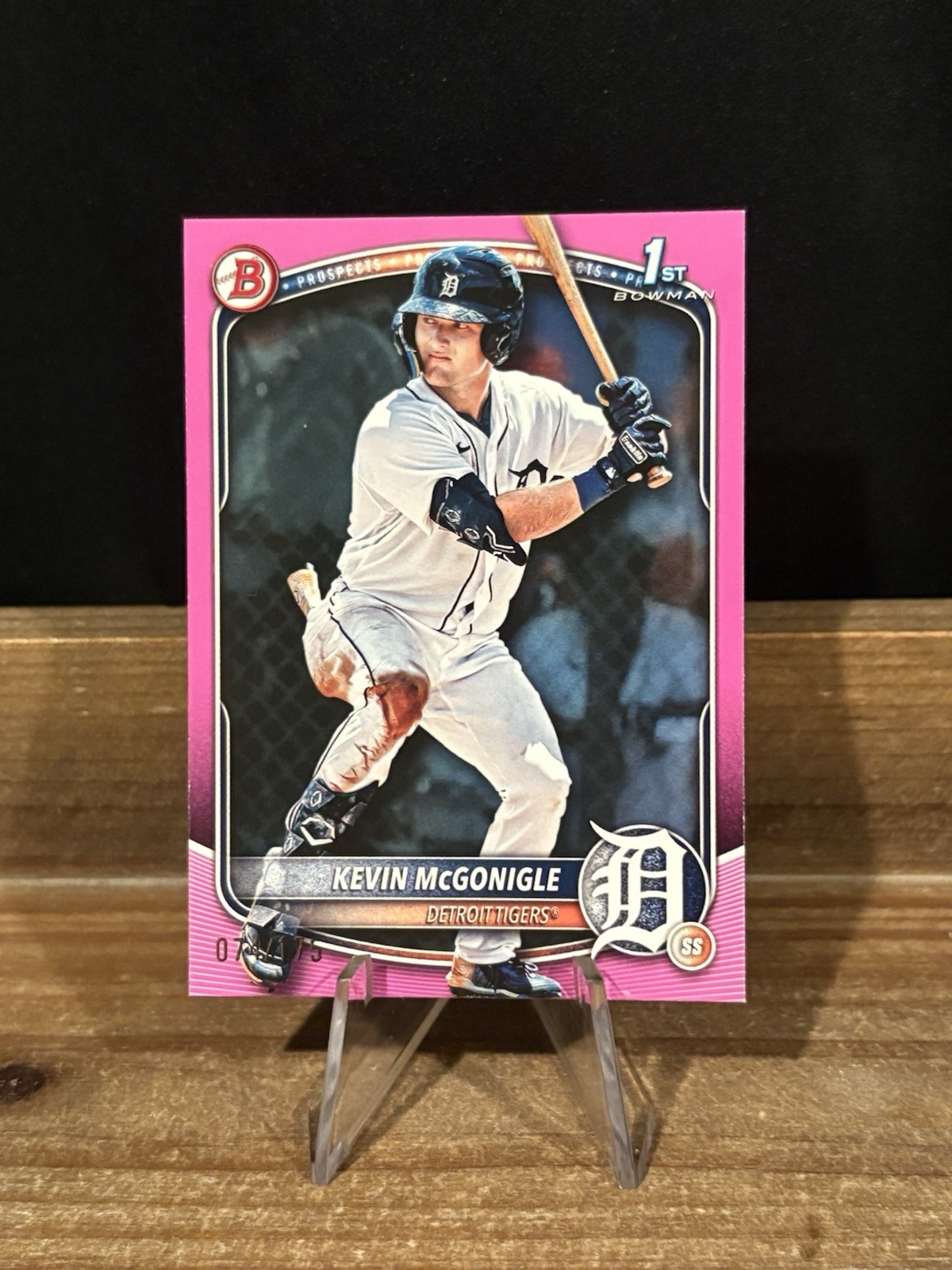 2025 Bowman Kevin McGonigle 1st Prospect Pink /175 Tigers #BP-79