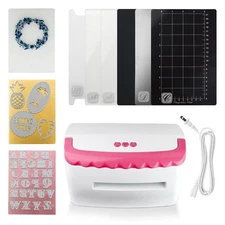 A5 Pink Electronic Metal Die Cutting & Embossing Machine 3D Embossing Folders...