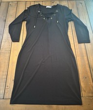 Calvin Klein Black Dress Size 4 Tie Front