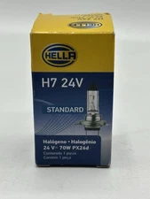 HELLA H7 24V Standard Halogen Bulb, 70W,Standard - 70W
