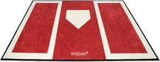 Gosports Baseball and Softball Hitting Mat for Batting Stance Practice - 6 X 4 F