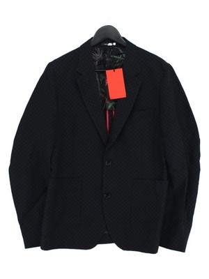 Paul Smith Herren Blazer Brustumfang: 38 in Schwarz Leinen Neu Mit Etikett