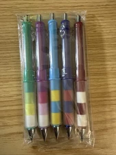 Pilot Dr. Grip Playborder Pencil Set, 0.3mm Green Magenta Sky Blue Navy Dark Red
