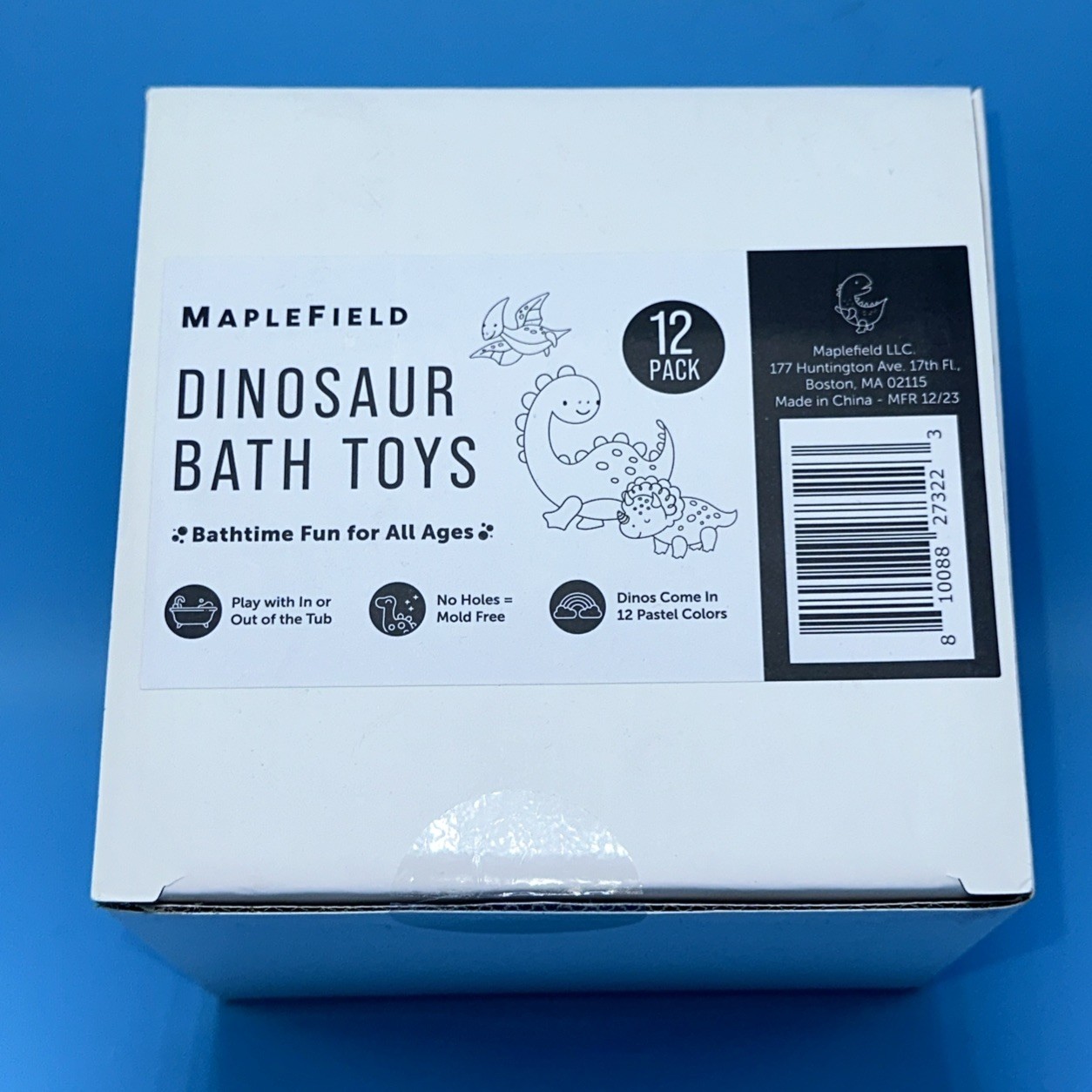-12 Pack Dinosaur Toys For Kids Five Dinosaur Types