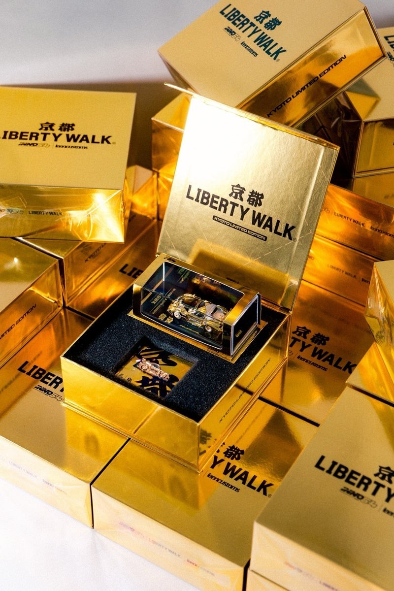 Liberty Walk Kyoto Limited Box Inno64 Mazda RX7 Gold & Limited