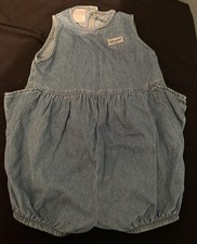 Vintage Guess Denim Bubble Romper Baby 24 months