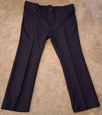 New Mens Wrangler Wrancher Dress Jeans Pants Navy Blue 48x32 Big