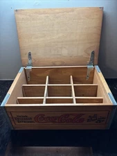 Vintage Drink Coca Cola In Bottles At Soda Fountains 5 Cents Crate Box