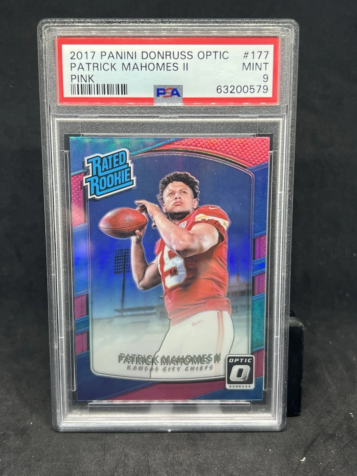 Patrick Mahomes trading card