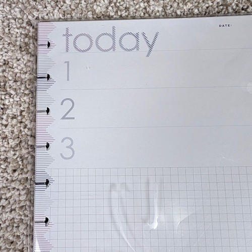 The Happy Planner Today Páginas Sin fecha Lista de tareas Cuadrícula Punto Disco Encuadernado Diario - Imagen 4 de 5
