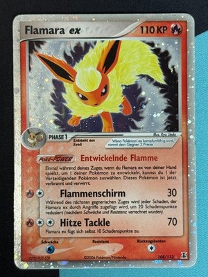 Flamara EX 108/113 Ex Delta Species Deutsch VG Pokemon