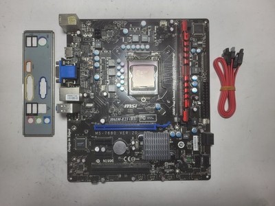 MSI H61M-E23 Motherboard Core i5-2310, 4GB RAM, IO Shield #1836