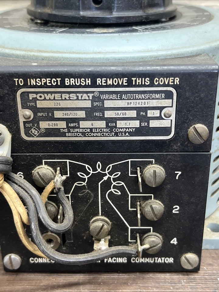 Superior Electric POWERSTAT 226 Variable Autotransformer - Image 2 of 4