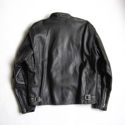 SCHOTT 641 Single Rider Leather Jacket Size 44 Big Made in USA