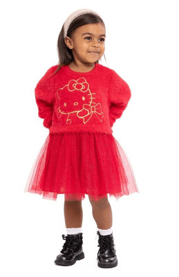 NWT HELLO KITTY TODDLER HOLIDAY DRESS