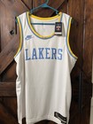 Nike NBA Los Angeles Lakers Classic Edition Jersey Size 52 White/Blue/Yellow — photo 1