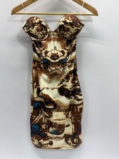 Fashion Nova Women’s Renaissance Art Strapless Bustier Mini Dress Sz S