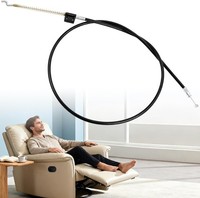 Poweka Universal-Ersatzkabel FüR Sofas Und Relaxsessel Aus Metall Mit Hebel,