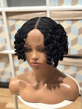 Micro twist braided wig. It is made on a closure